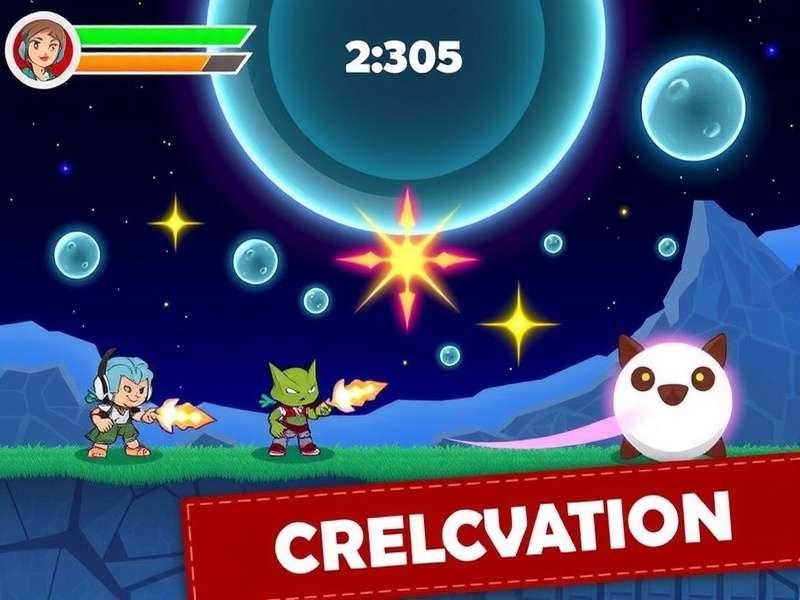 Meteor Mash Titans Gameplay Screenshot